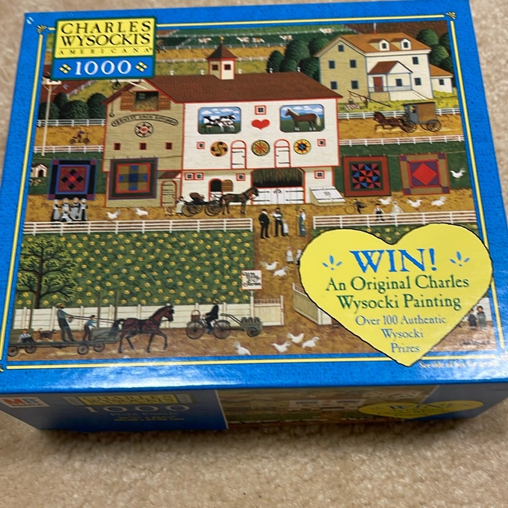 Hasbro Milton Bradley 1000 piece Charles Wysocki puzzle
